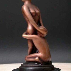 Bronzo Abstract Orale Scultura Marmo Base Art 4 Of 5