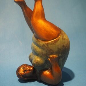 Bronze Boterismo style Sculpture by Fernando Botero Velvet Bottom Free Ship