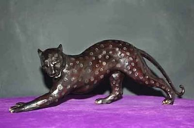 Black Jaguar, Leopard, Panther Lost Wax Bronze