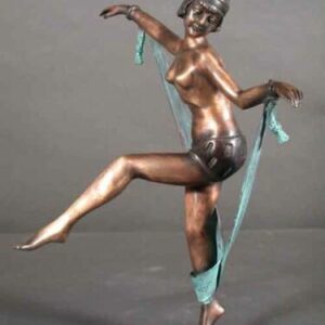 Art Deco Bronze Lady 