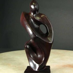 Abstract Sculpture Modern Art Female Form Figure Bone Resin Free Ship