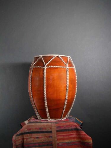 Tribal Drum From Golden Triangle / Gut & Wood – also works as great 18″ Stool